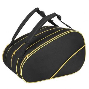 Sac de tennis Oxford grand format BSCI avec fermeture éclair, léger, sac à dos de transport, poche de rangement pour chaussures, compartiment séparé pour raquettes - Product Image 3