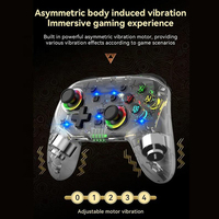 Manette de jeu sans fil Bluetooth S09 personnalisée en usine avec vibration pour console de jeu Switch Pro