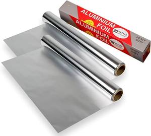 High Purity Aluminium <strong>Foil</strong> 450MMx50M Catering <strong>Foil</strong> Micron Thick <strong>Foil</strong> with Tissue <strong>Paper</strong> - Product Image 1