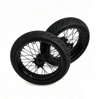 Ensemble de roues SuperMoto pour moto électrique Surron Ultra Bee, CST S1 avant 110/70-17 arrière 140/60-17, kit de pneus slicks de 17 pouces