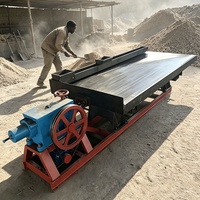 Table vibrante robuste pour l'extraction aurifère, destinée au processus de concentration finale de l'or alluvionnaire et de l'or rocheux