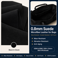 Tissu de doublure pour sacs à main en cuir microfibre suédé PU 0,8 mm, velours doux, anti-rayures, anti-abrasion, logo personnalisé, OEM ODM, vente en gros pour l'automobile
