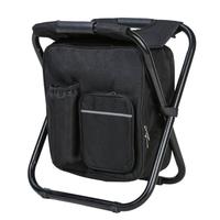 Sac à dos de pêche d'extérieur avec chaise intégrée, capacité de 20-30L, rangement à trois couches, en tissu Oxford imperméable, idéal pour le camping et les sorties à la plage