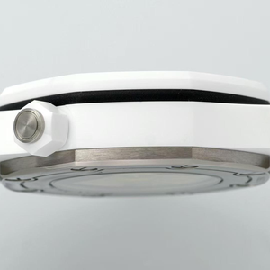 Relojes mecánicos de 42 mm, reloj automático de cerámica blanca de lujo para hombre, reloj de buceo con correa de goma, deportivo automático - Product Image 3