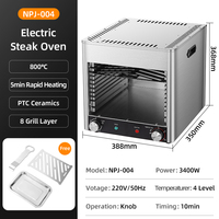 Four à barbecue électrique à haute température à 800 degrés Four à steak à 8 plateaux pour usage domestique avec 3 minutes par plateau Prix d'usine