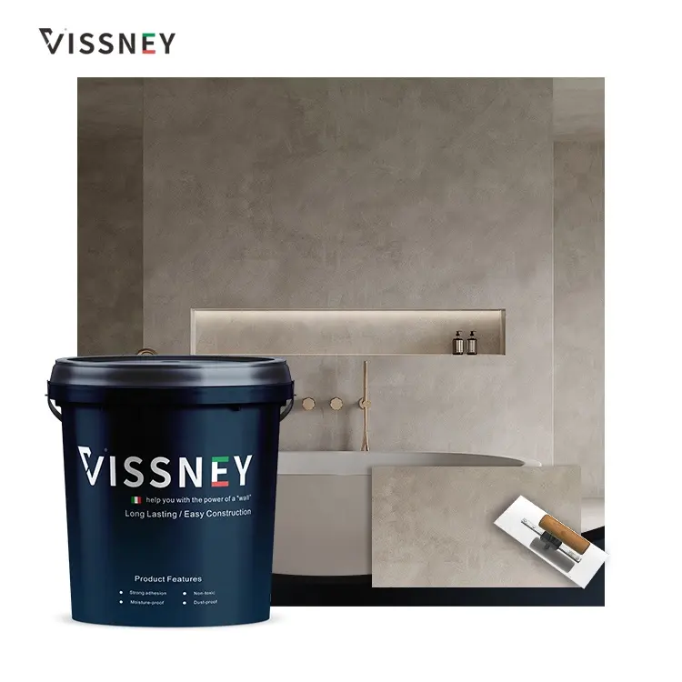 Vissney 녹 방지 콘크리트 마이크로 시멘트 벽 및 지상 통합 벽 페인트