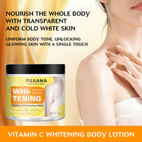 Lotion corporelle hydratante PUJIANA Orange VC en gros : Élimine le teint terne et jaunâtre, transforme la peau terne et jaunâtre en peau claire et éclatante