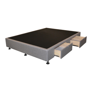 Divan lit à lattes super king size base double plateforme lits base avec tiroirs de rangement - Product Image 1