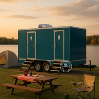 Remorque de toilette portable de luxe pour toilettes mobiles 2025 avec équipements VIP Remorque de salle de bain mobile pour événements en plein air