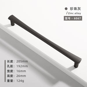 Zinc Alloy Modern Cabinet Door Drawer <b>Handles</b> for <b>Kitchen</b> Bedroom Wardrobe & Dresser-Durable Easy Installation - Product Image 5