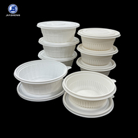 Conteneur alimentaire en PLA avec couvercle, écologique, compostable, boîte à emporter, emballage jetable pour la préparation des repas