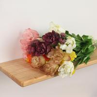 Fleurs artificielles au toucher réel, en PE et latex souple, tulipe à 5 têtes, décoration de bureau et de maison