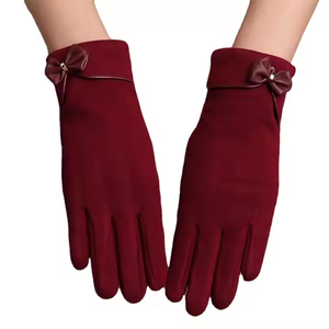 Gants d'hiver pour femmes, vente en gros d'usine, design nœud, compatibles écran tactile, chauds et élégants pour usage quotidien - Product Image 2