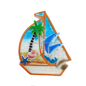 Aimant souvenir touristique cadeau personnalisé Hawaii Bali Fidji Islande <span class=keywords><strong>Maurice</strong></span> Palau Seychelles Tahiti Maldives Santorin aimant de réfrigérateur - Product Image 1