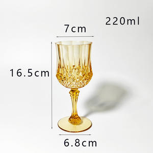 Copas de Vino de Plástico Azul Estilo Vintage de Alta Calidad para Beber en Grandes Eventos y Recepciones de Boda - Product Image 6