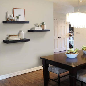 Set mit <span class=keywords><strong>3</strong></span> schwimmenden nordischen quadratischen Regalen Home Wohnzimmer Wand dekoration Gloden Metall Wand halterung Holz material - Product Image 5