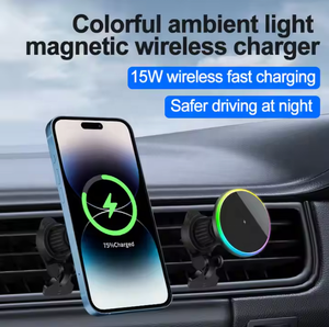 Soporte Magnético Inalámbrico de Carga Rápida de 15W para Teléfono Móvil, para Rejilla de Ventilación de Coche, Compatible con <span class=keywords><strong>iPhone</strong></span> 17 16 15 14 13 <span class=keywords><strong>12</strong></span> <span class=keywords><strong>Pro</strong></span> <span class=keywords><strong>Max</strong></span>, Tendencia 2026 - Product Image 4