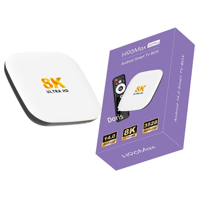 BEST 8K Android 14 TV Box Rockchip RK3528 2.4G 5G Dual WiFi 6 H96MAX M2 Android 14 Pro Set Top TV Box