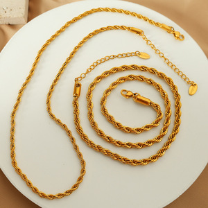 Collar trenzado de estilo europeo americano para mujer, cadena de clavícula de aleación de zinc, accesorio de fiesta, venta al por mayor - Product Image 3