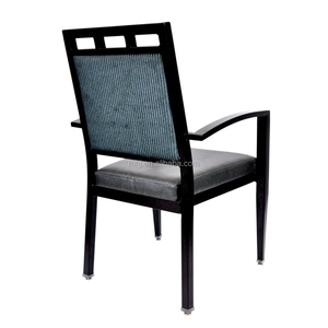 Sillas de restaurante con reposabrazos tapizado de <span class=keywords><strong>centro</strong></span> de enfermería apilable de aluminio - Product Image 3