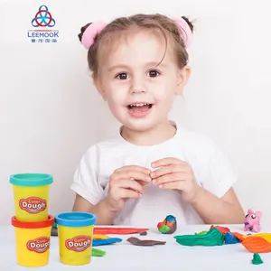 Leemook 10 Colors Cheap Air Dry Clay Set Safe Non-Toxic Modeling Clay Playdough For Kids Play Dough Toys