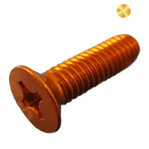 Quality Fasteners Aluminum Alloy 6061 7075 Flat Head Machine Screws DIN965 Color Csk Screw For Drone And Computer Case