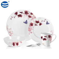 Cadeaux de Noël OEM d'usine Plats et assiettes en céramique verte avec boîte de couleur et emballage