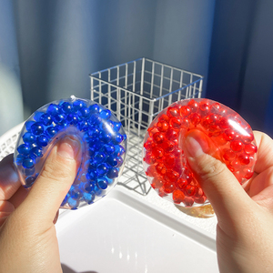 Balle anti-stress à billes transparentes et colorées, jouet sensoriel souple pour l'anxiété et le jeu sensoriel – Offre spéciale - Product Image 4