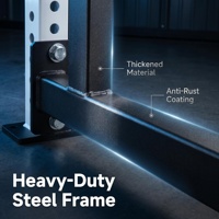 Rack d'entraînement multifonctionnel intégré de qualité commerciale pour entraînement complet du corps, machine à câbles pour squats, idéal pour la maison et les studios de fitness