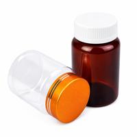 Vente en gros de flacons cylindriques en PET de qualité alimentaire de 100 ml et 120 ml, flacons pharmaceutiques, contenants hermétiques, stockage de vitamines et de compléments alimentaires