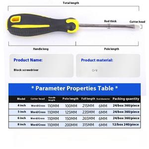 Juego de Destornilladores Magnéticos Phillips y Planos de Varios Tamaños con Mango Antideslizante para Reparaciones Domésticas e Industriales, Venta al Por Mayor OEM - Product Image 4