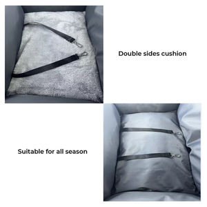 Su geçirmez köpek araba koltuğu yatak yumuşak lüks köpek yatakları seyahat evcil hayvan taşıyıcı çanta Pet araba koltuğu özel LOGO tasarımcı köpek ürünleri - Product Image 4