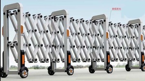 Nhôm Hàng Rào Bằng Tay <span class=keywords><strong>Retractable</strong></span> Accordion <span class=keywords><strong>Barrier</strong></span> Đối Với Chính Phủ - Product Image 6