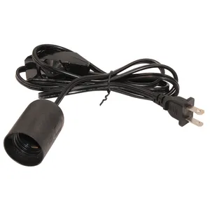 1.8m 220V rallonges de câble de prise ue à deux broches 1.5m 110V ligne d'adaptateur de Type US pour lampe LED cordon d'alimentation ca avec interrupteur marche-arrêt 303