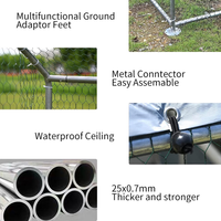 Enclos Métallique Grand Format Accessible sur Mesure pour Volailles en Gros – Poulailler d'Élevage pour Poules Pondoir