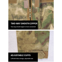 Veste tactique de combat durable SIVI, chemise camouflage, vêtements de combat avec fermeture éclair et poches sur les bras pour l'entraînement au tir