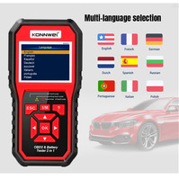 Herramienta de Diagnóstico de Emisiones Konnwei KW870 2026, Lector de Códigos OBD2, Verificador del Estado de la Batería con Pantalla LCD a Color de 2.8 Pulgadas