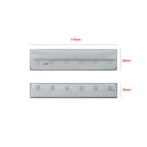 Shiyi 3/4 "1row 6 ווי ניילון מברשת בחזרה חזייה חזרה סגירה/אבזם וו ועין קלטת בתחתונים