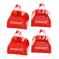 Offre Spéciale Cloches de Vache en Métal Personnalisées de 3 Pouces, Clochettes de Supporters Imprimées Numériquement de 9 Pouces, Sifflets Anti-Bruit pour Matchs de Football, Promotion