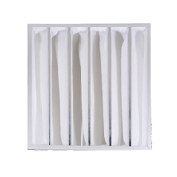 Filtre de poche à airbag en fibre synthétique de bonne performance pour purificateur d'air ou unités de traitement d'air