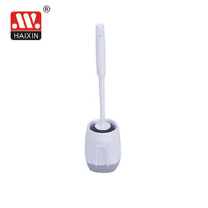 Accessoires de salle de bain muraux Haixin, <span class=keywords><strong>brosse</strong></span> de toilette ronde en <span class=keywords><strong>silicone</strong></span>, <span class=keywords><strong>brosse</strong></span> de nettoyage de toilette et support - Product Image 3