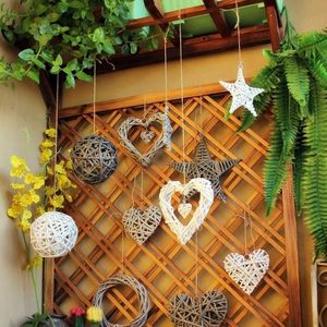 Vente chaude Noël fait à la main blanc en gros décoration saule couronne en osier - Product Image 6