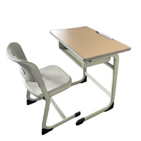 Vente en gros d'usine de mobilier scolaire pour salle de classe primaire ensemble table de bureau et chaise pour étudiant juego de pupitre y silla escolar