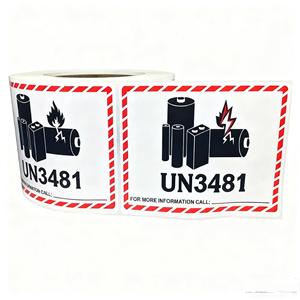 Un3090 un3091 un3480 un3481 nóng bán tùy chỉnh không thấm nước dính Sticker Lithium Ion pin cảnh báo thận trọng nhãn - Product Image 4
