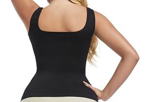 Chaleco personalizado superventas con cuello cuadrado sin costuras para dar forma a la cintura, chaleco extendido roscado para adelgazar con control del vientre para mujer - Product Image 4