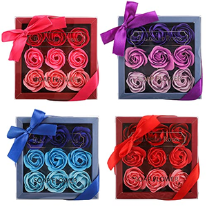 Boîte cadeau de fleurs de savon parfumées à la rose OEM 2026 pour la fête des mères, la Saint-Valentin, un cadeau de mariage - Product Image 1