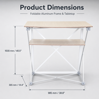 Comptoir pliable en tissu tendu sans outil, portable, en aluminium, pour salon professionnel, table de podium personnalisée, bureau promotionnel imprimé sur mesure