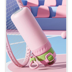 Summer Spray <b>Cup</b> 650ml 316 Stainless Steel Inner Portable Sports Water Bottle Outdoor Fitness Insulated Bottle Kids Friendly - Product Image 3