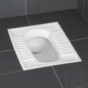 ถาดรองนั่งยองเซรามิกสำหรับห้องน้ำแบบทันสมัยสำหรับติดตั้งในห้องน้ำ - Product Image 6