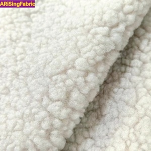100% Polyester Màu Rắn Vòng Tròn Đồng Bằng Sợi Dệt Kim Terry Cực Vải Teddy Nhung Vải Nhung Cho Đồ Nội Thất - Product Image 1